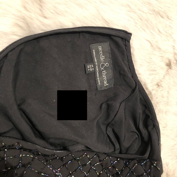 Needle & Thread black classic midi dress - Picture 8 of 8